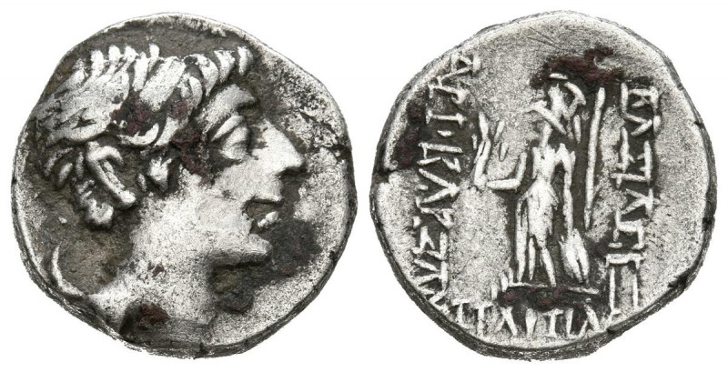 REYES DE CAPADOCIA, Ariobarzanes II. Dracma. (Ar. 4,27g/16mm). 63-52 a.C. Eusebe...
