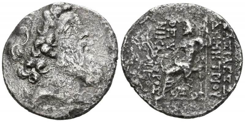 SIRIA, Demetrios II. Tetradracma. (Ar. 14,02g/29mm). 129-125 a.C. (Seaby 7102). ...