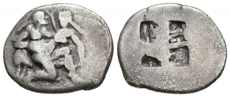 ISLAS DE TRACIA, Thasos. Dracma. (Ar. 3,59g/18mm). 580-540 a.C. (Seaby 1358). An...
