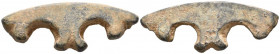 PREMONEDA. Lingote adornado. (Ae. 29,19g/57mm). Siglo V-Siglo I a.C. MBC.