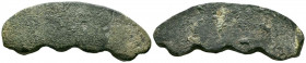PREMONEDA. Lingote adornado. (Ae. 116,11g/78mm). Siglo V-Siglo I a.C. MBC.