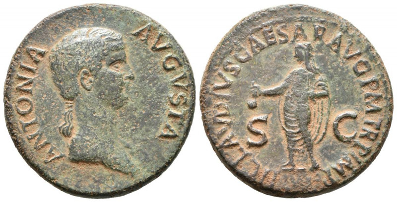 ANTONIA. As. (Ae. 12,48g/29mm). 41-42 d.C. Roma. (RIC 92). Anv: ANTONIA AVGVSTA....