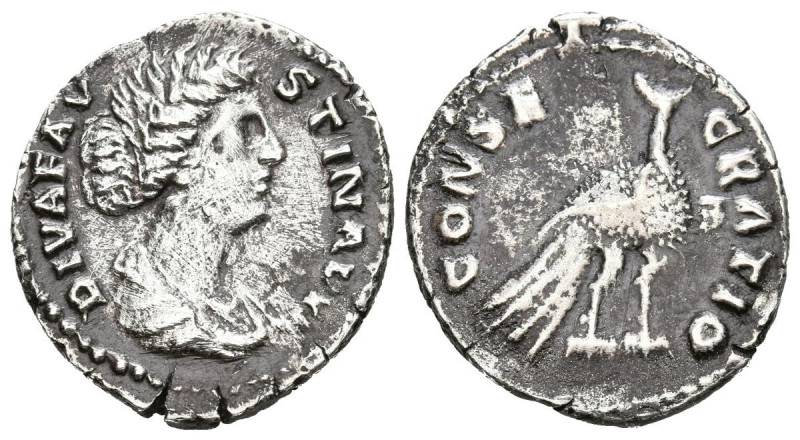 FAUSTINA II. Denario. (Ar. 2,86g/19mm). 175-180 d.C. Roma. (RIC 744). Anv: Busto...