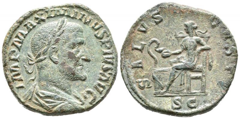 MAXIMINO I. Sestercio. (Ae. 18,87g/29mm). 235-236 d.C. Roma. (RIC 85). Anv: Bust...