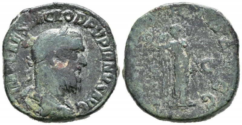 PUPIENO. Sestercio. (Ae. 20,06g/29mm). 238 d.C. Roma. (RIC 23a). Anv: Busto laur...