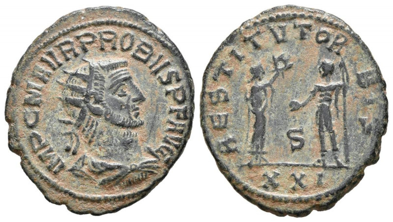 PROBO. Antoniniano. (Ae. 3,53g/22mm). 276 d.C. Antioquía. (RIC 925). Anv: Busto ...