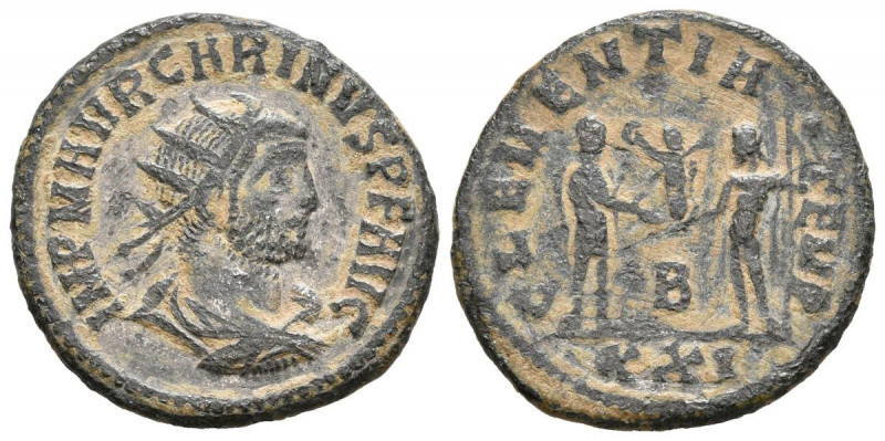 CARINO. Antoniniano. (Ae. 3,37g/21mm). 284 d.C. Cícico. (RIC 324). Anv: Busto ra...