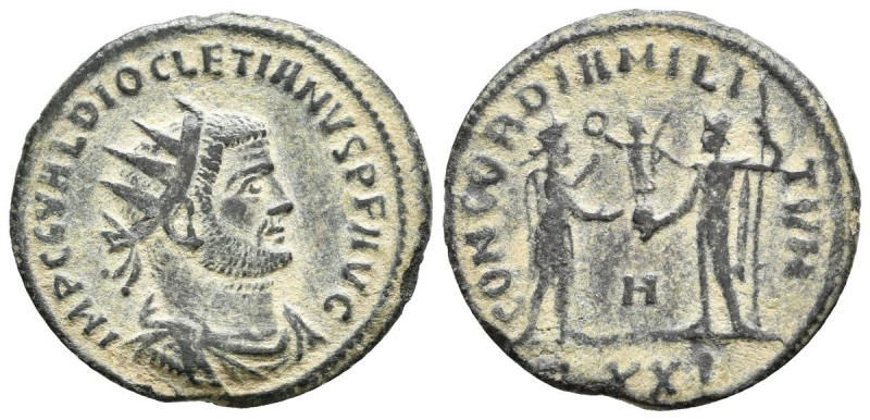 DIOCLECIANO. Antoniniano. (Ae. 3,59g/22mm). Cícico. 293-295 d.C. (RIC 256). Anv:...