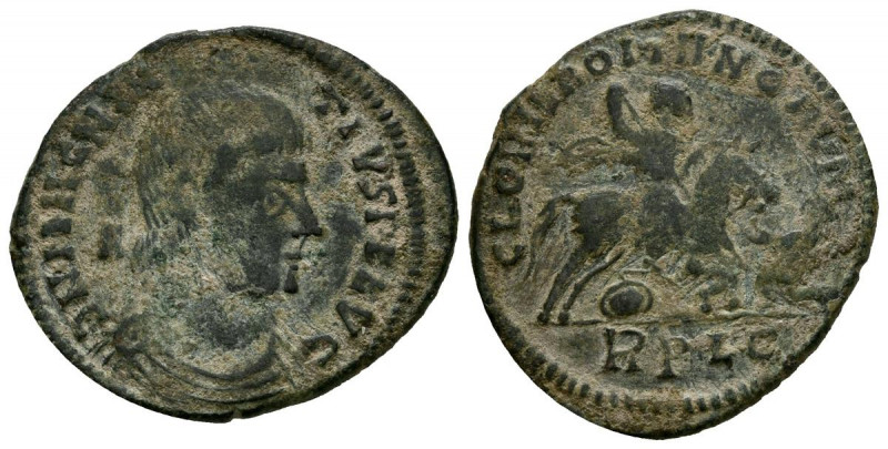 MAGNENCIO. Centenional. (Ae. 4,72g/23mm). 351-353 d.C. Lugdunum. (RIC 115). Anv:...