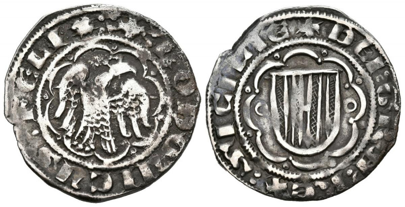 LUIS I DE SICILIA (1342-1355). Pirral (Ar. 3,24g/24mm). S/D. Sicilia. (Cru.V.S. ...