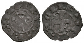 ALFONSO I DE ARAGÓN (1109-1126). Dinero. (Ve. 0,52g/16mm). Toledo. (FAB-23.4; Imperatrix A8:38.3). Anv: Busto de Alfonso VIII a izquierda, alrededor l...