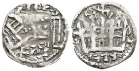 ALFONSO VIII (1158-1214). Dinero. (Ve. 0,48g/17mm). ¿Toledo?. (FAB-205; Imperatrix A8:37.9). Anv: Busto coronado de Alfonso VIII a izquierda, alrededo...