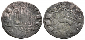 ALFONSO X (1252-1284). Novén. (Ve. 0,68g/18mm). Avila. (FAB-262). Anv: Castillo dentro de gráfila lobular, alrededor leyenda: MONETA CASTELLE. Rev: Le...