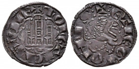 ALFONSO X (1252-1284). Noven (Ve. 0,82g/18mm). S/D. Toledo. (FAB-271). Anv: castillo dentro de grafila lobular y debajo marca de ceca. Leyenda: MONETA...