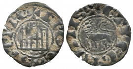 FERNANDO IV (1295-1312). Pepión. (FAB-328; Imperatrix F4:2.43). Anv: Castillo, debajo tres puntos, todo dentro de gráfila circular, alrededor leyenda:...