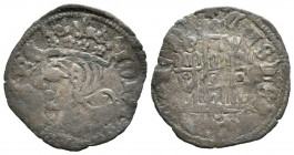 JUAN I (1379-1390). Cornado. (Ve. 0,79g/19mm). Burgos. (FAB-566.1; Imperatrix J1:7.4). Anv: Busto coronado de Juan I a izquierda, alrededor leyenda: I...