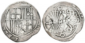 REYES CATÓLICOS (1474-1504). 1 Real. (Ar. 3,11g /25mm). S/D. Sevilla. (Cal-2019-440). MBC-.