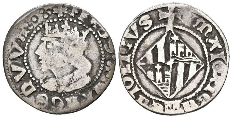 FERNANDO EL CATÓLICO (1479-1516). 1 Real (Ar. 2,09g/21mm). S/D (1508-1516). Mall...