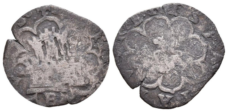 FELIPE II (1556-1598). Cuarto. (Ve. 1,07g/17mm). S/D (antes de 1582). Burgos. (C...