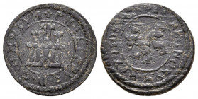 FELIPE II (1556-1598). 1 Maravedí. (Ve. 1,51g/16mm). 1598. Segovia. (Cal-2019-84). Sin indicador de ceca ni valor. MBC. Escasa.