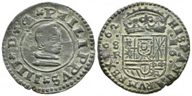 FELIPE IV (1621-1665). 16 Maravedís. (Ae. 3,64g/25mm). 1662. Sevilla R. (Cal-2019-494). MBC+.