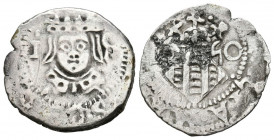 FELIPE IV (1621-1665). 1 Divuitè (Ar. 1,92g/18mm). 1650. Valencia. (Cal-2019-823). Valor en anverso. BC+