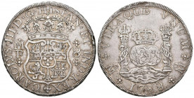 CARLOS III (1759-1788). 8 Reales. (Ar. 26,95g/39mm). 1768. México MF. (Cal-2019-1094). MBC.