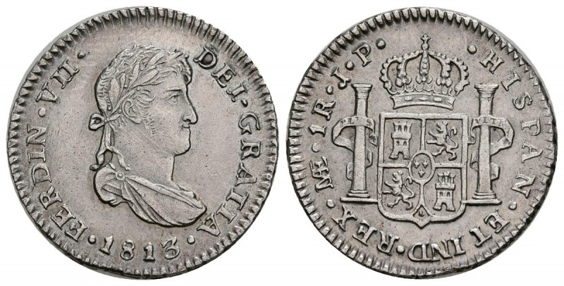 FERNANDO VII (1808-1833). 1 Real. (Ar. 3,17g/20mm). 1813. Lima JP. (Cal-2019-571...