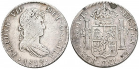 FERNANDO VII (1808-1833). 8 Reales (Ar. 26,72g/40mm). 1819. México JJ. (Cal-2019-1334). MBC.