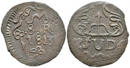 FERNANDO VII (1808-1833). 8 Reales (Ae. 24,06g/34mm). 1813. Morelos. (Cal-2019-1343). Con adornos. Acuñación insurgente. MBC.