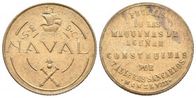 ESTADO ESPAÑOL (1936-1975). 1 peseta. (Ae. 3.38g/21mm). 1948. Prueba de los Talleres San Carlos, Cádiz (Cal-2019-No cita). EBC+.