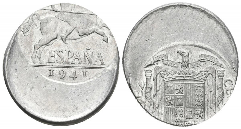 ESTADO ESPAÑOL (1936-1975). 10 Céntimos. (Al. 1,85g/24mm). 1941. Madrid. (Cal-20...