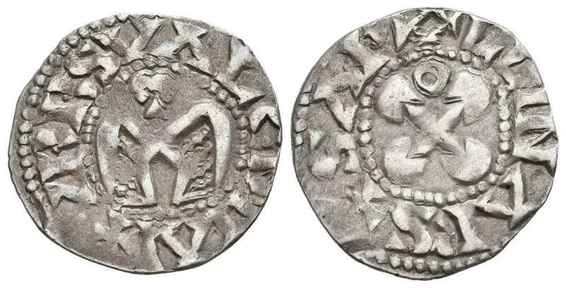 FRANCIA, Obispado de Valence y Die (Anónimo). Dinero. (Ar. 1,07g/18mm). 1157-127...