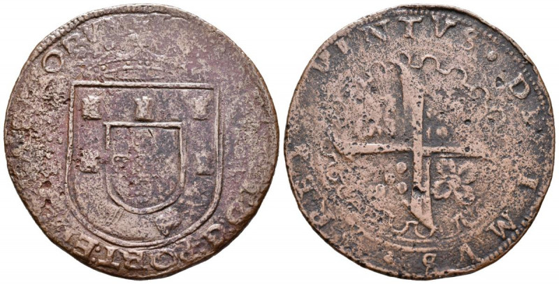 PORTUGAL. X Reais. Patacao. (Ae. 13,57g/39mm). D. Joao III (1521-1557). (Gomes 1...