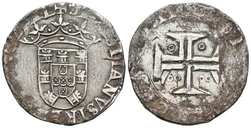 PORTUGAL. Tostao. (Ar. 7,65g/28mm). D. Sebastiao I (1557-1578). (Gomes 50.28). M...