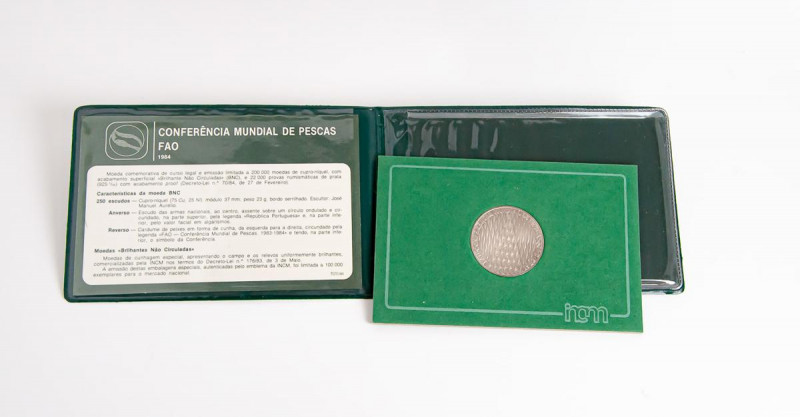 PORTUGAL. 250 Escudos. (CuNi. 23,00g /37mm). 1984. FAO. Conferencia Mundial de P...