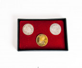 VIETNAM. Interesante estuche compuesto por 3 monedas de 10 y 20 Dong acuñados entre 1987 y 1989. Incluye la escasa 10 Dong conmemorativa de Italia 199...