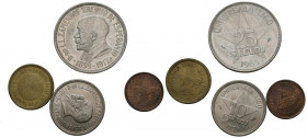 ESPERANTO. Serie completa formada por 4 valores: 25, 10, 5 y 1 Steloj (Estrellas) acuñadas en 1959 y 1965. Estas monedas fueron consideradas como unid...