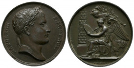 NAPOLEON BONAPARTE, Imperio (1804-1815). Conquista de Silesia, Polonia. (Ae. 29,93g/40mm). 1807. Diseño de Vivant Denon y grabación por Jean-Bertrand ...