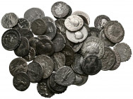 REPUBLICA ROMANA e IMPERIO ROMANO.Bonito e interesante conjunto compuesto por 69 monedas de plata romanas de distintos emperadores y épocas romanas, d...