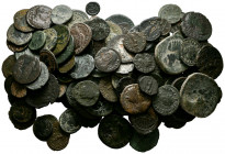 IMPERIO ROMANO. Interesante conjunto compuesto por 130 monedas de bronce de distintos emperadores romanos, en su gran mayoría Antoninianos, algunos co...