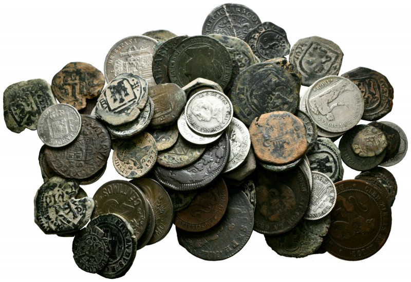MONARQUIA ESPAÑOLA, CENTENARIO DE LA PESETA y II REPUBLICA. Lote compuesto por 8...