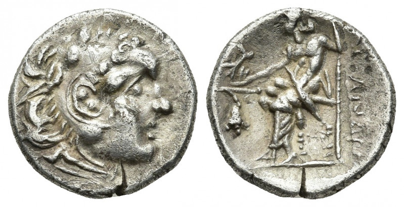 KINGS OF MACEDON. Alexander III 'the Great' (336-323 BC). Drachm. 3.95gr. 17.7mm...