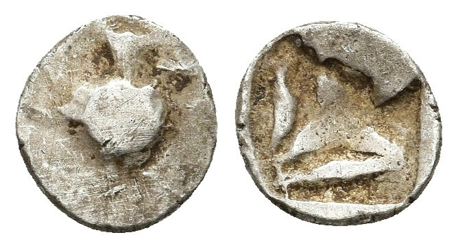 Pamphylia. Aspendos 460-420 BC. Obol. AR 0.77gr. 9.8mm.
Amphora / Triskeles wit...