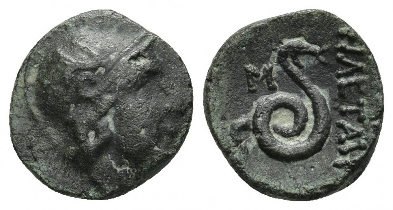 KINGS of PERGAMON. Attalos I to Eumenes II. 241-158 BC. Æ 2.28gr. 13.9mm.
