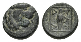 THRACE, Kardia. Circa 350-309 BC. Æ 1.45gr. 10.3mm.