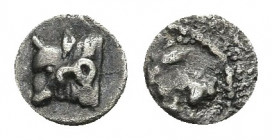 CARIA. Uncertain. Hemiobol (Circa 400-340 BC). 0.32gr. 7.3mm.