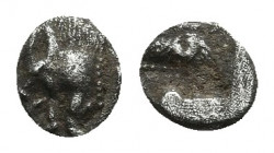Mysia. Kyzikos(?) circa 480 BC. Hemiobol AR 0.39gr. 6.7mm.