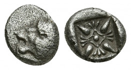 Ionia. Miletos 550-500 BC. Diobol AR 1.26gr. 10.1mm.