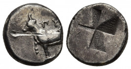 THRACE, Byzantion. Circa 340-320 BC. AR Siglos 5.37gr. 16.8mm.